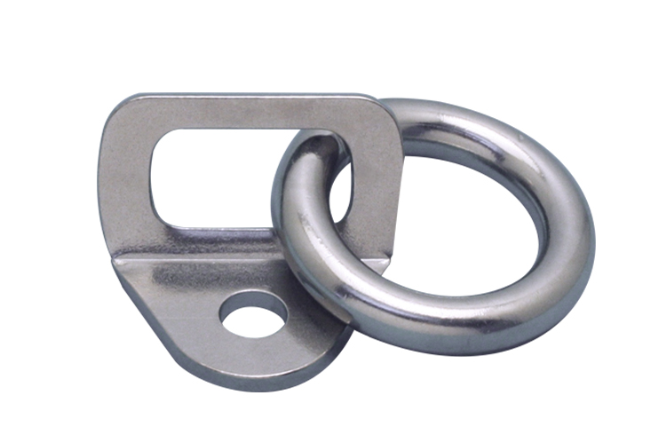 Stainless Steel Tie Down Tab with Ring, S3725-R050